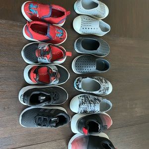 Natives, Gap, Adidas, Cat&Jack lot toddler boys shoes 5-8